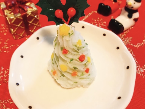 【離乳食】クリスマス★ポテトのクリスマスツリー